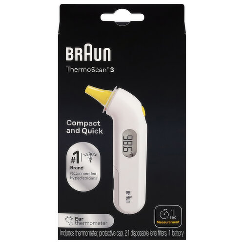 Braun Ear Thermometer, Thermoscan 3