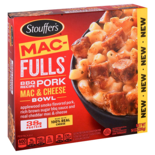 New. Made with 100% real cheese, 38 g of protein & applewood smoke flavored pork.