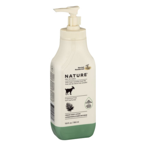 Nature Body Lotion, Creamy, Fragrance Free