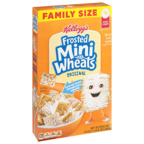 Kellogg's Cereal, Whole Grain, Frosted Mini Wheats, Original, Family Size -  Brookshire's
