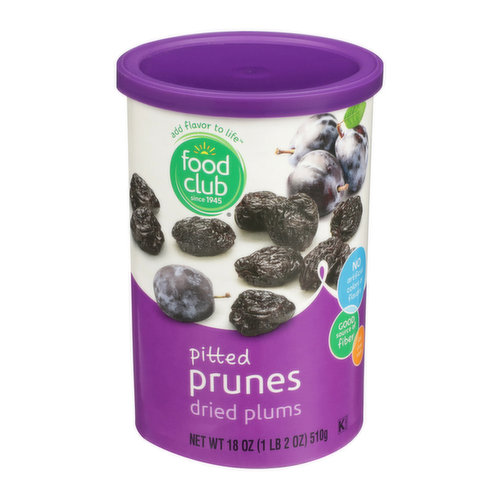 Food Club Pitted Prunes Dried Plums