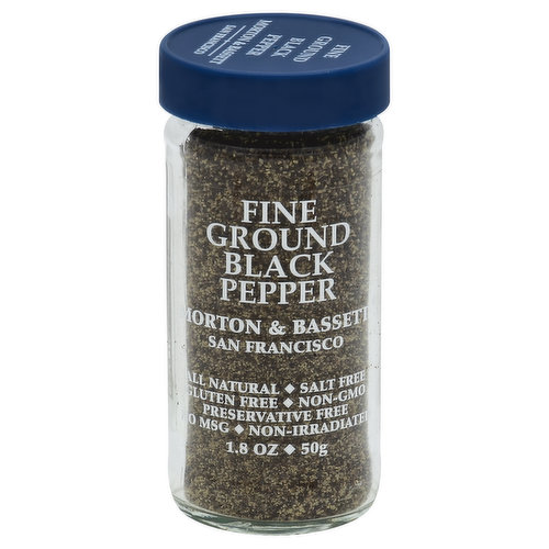 Morton & Bassett Pepper, Black, Fine Ground