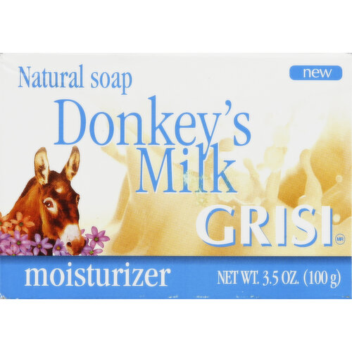 Grisi Natural Soap, Moisturizer, Donkey's Milk