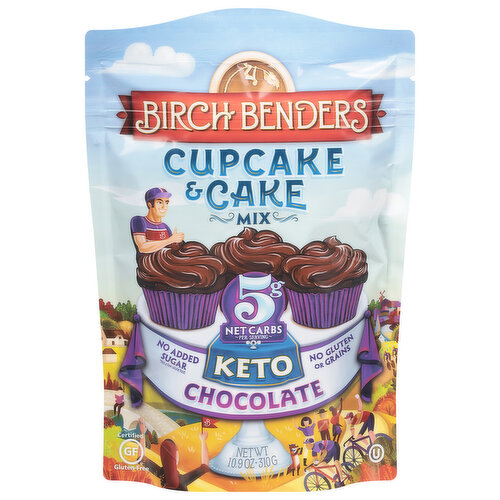 Birch Benders Cupcake & Cake Mix, Keto, Chocolate