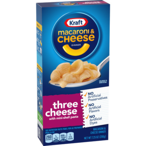 Kraft Macaroni & Cheese Dinner, Original Flavor - 7.25 oz