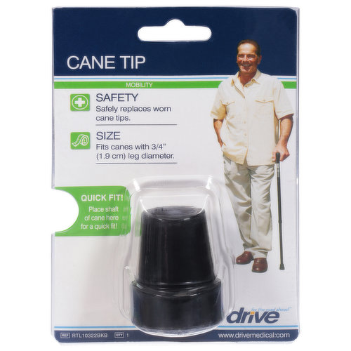 Drive Cane Tip, 3/4 Inch