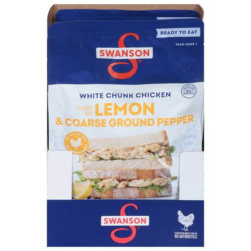 Swanson White Chunk Chicken, Lemon & Coarse Ground Pepper
