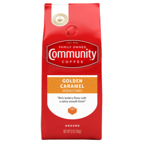 Community Coffee Coffee, Ground, Medium Roast, Golden Caramel