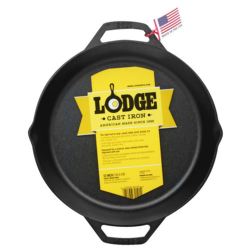 Lodge L10SKL Cast Iron Pan, 12, Black