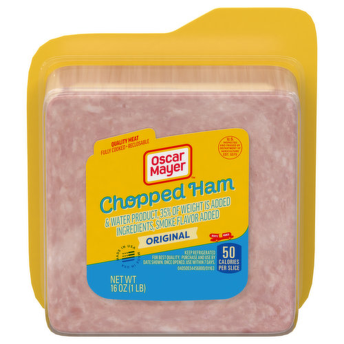 Ham & Water Product, 35% of Weight is Added Ingredients, Smoke Flavor Added U.S. inspected and passed by Department of Agriculture. www.oscarmayer.com 1-800-222-2323 Made in USA