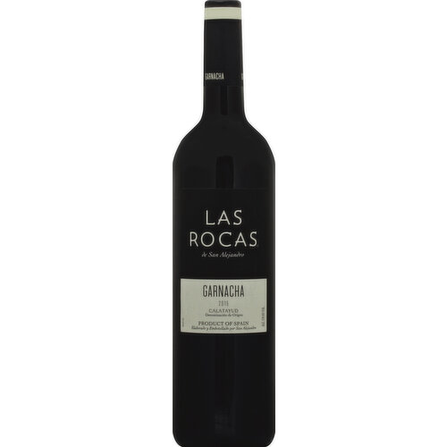 Las Rocas wines hail from the steep, rocky vineyards of Calatayud, Spain. Our Garnacha offers a taste as uniquely intriguing as its origin, with exotic dark cherry and blackberry flavors. This wine is well-structured with round tannins and subtle hints of oak. www.lasroscaswine.com. Alc. 15% by vol. Product of Spain.