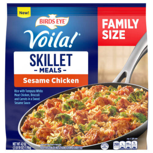 Birds Eye Skillet Meals, Sesame Chicken, Family Size