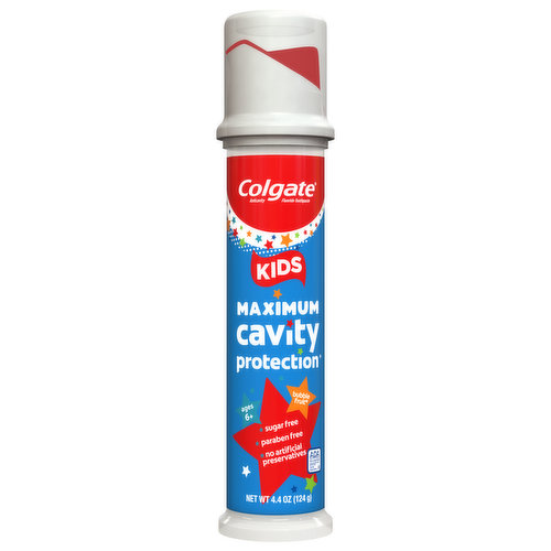 Toothpaste, Anticavity, Fluoride, Bubble Fruit, Kids