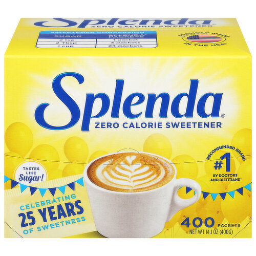 Splenda Sweetener, Zero Calorie