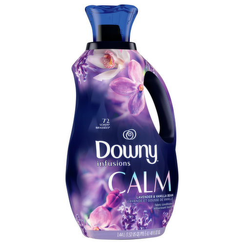 Save on Downy Infusions Calm Lavender & Vanilla Bean Liquid Fabric Softener  Order Online Delivery