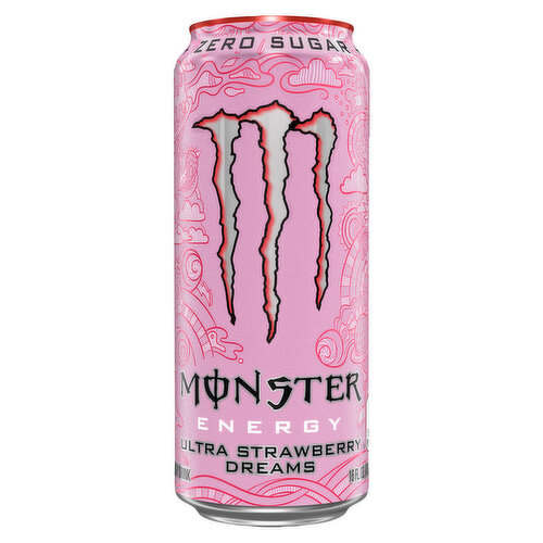 Monster Energy Drink, Zero Sugar, Ultra Strawberry Dreams