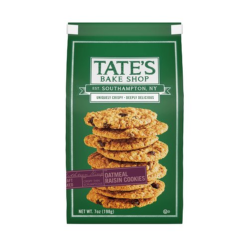 TATE'S Tate's Bake Shop Oatmeal Raisin Cookies, 7 oz