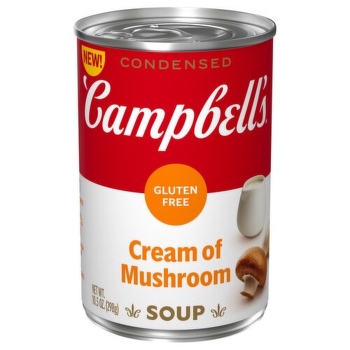 Campbell's Soup, Gluten Free, Cream of Mushroom, Condensed