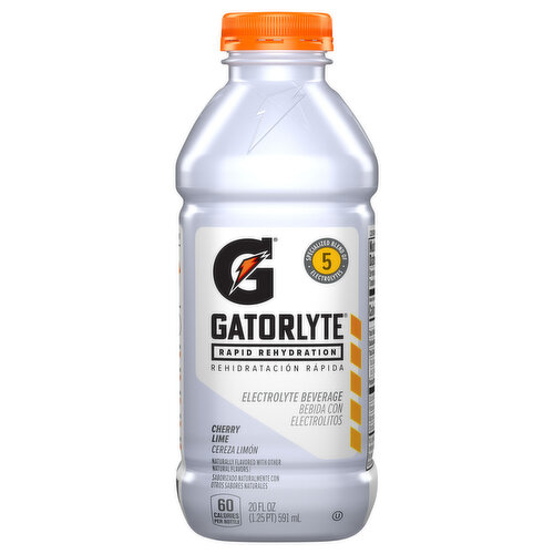 Gatorlyte Electrolyte Beverage, Cherry Lime