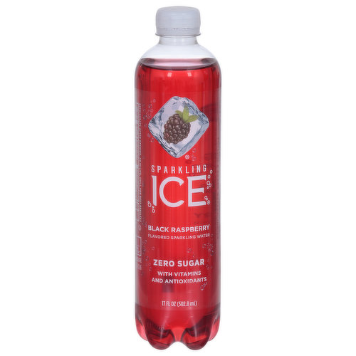 Sparkling Ice Sparkling Water, Zero Sugar, Black Raspberry