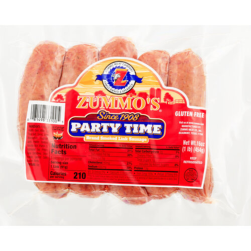 Zummo's Smoked Link Sausage, Party Time