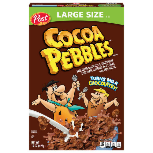 Cocoa Pebbles Cereal, Large Size