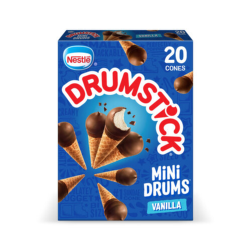 Drumstick Frozen Dairy Dessert Cones, Vanilla