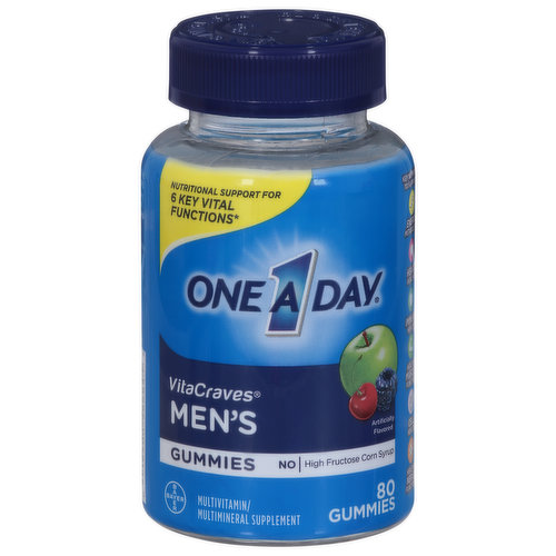 One A Day Multivitamin/Multimineral Supplement, Men's, Gummies