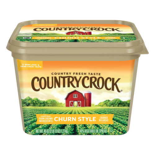 Country Crock Vegetable Oil Spread, Churn Style