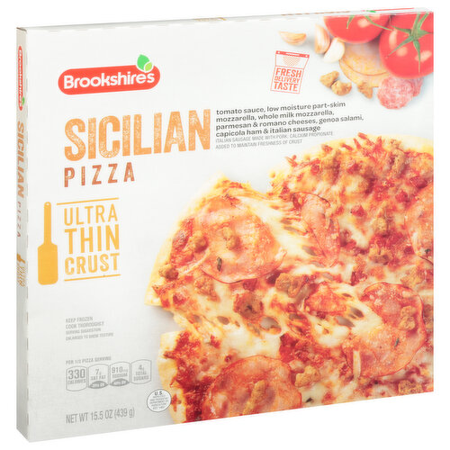 Brookshire's Ultra Thin Crust Sicilian Pizza