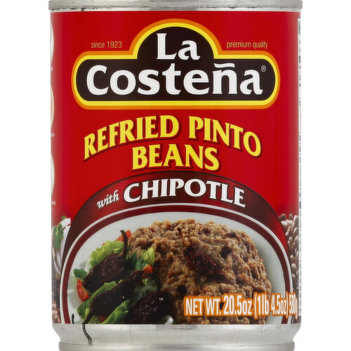 La Costena Pinto Beans, Refried, with Chipotle