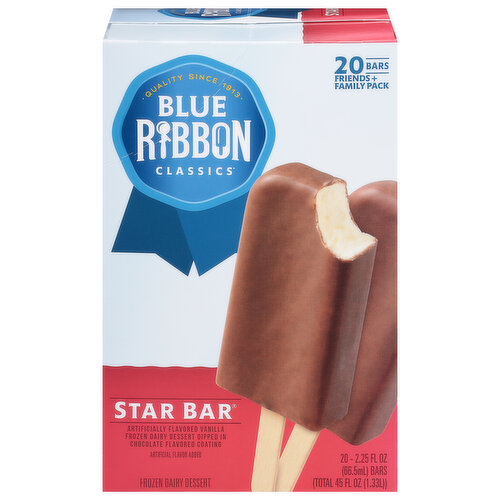 Blue Ribbon Star Bar Frozen Dairy Dessert Bars