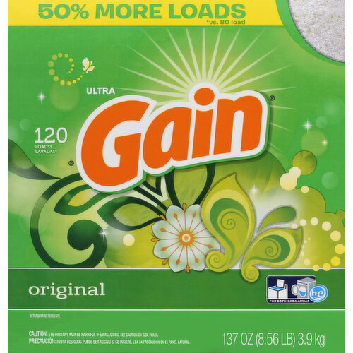 Gain Detergent, Original, Ultra