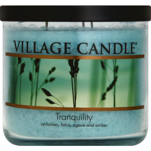 Village Candle Candle, Tranquility, Glass Cylinder