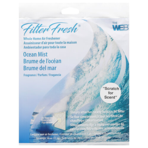 Filter Fresh Air Freshener, Whole Home, Ocean Mist