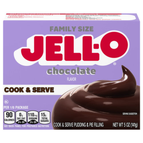 JELL-O Cook & Serve Chocolate Flavor Pudding & Pie Filling Mix