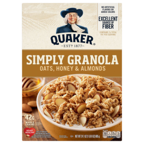 Quaker Simply Granola, Oats, Honey & Almonds