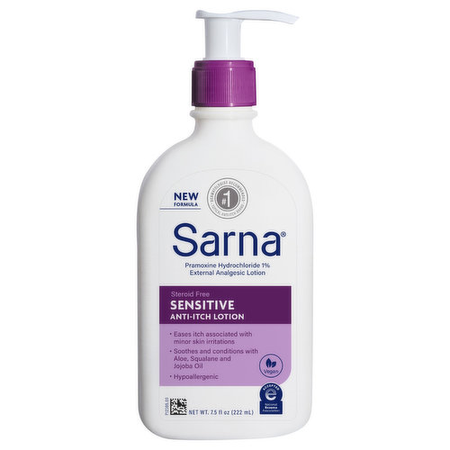 Sarna Analgesic Lotion, External, Anti-Itch, Sensitive