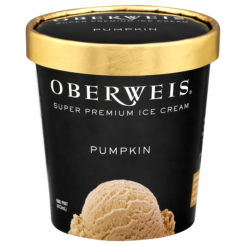 Oberweis Ice Cream, Super Premium, Pumpkin