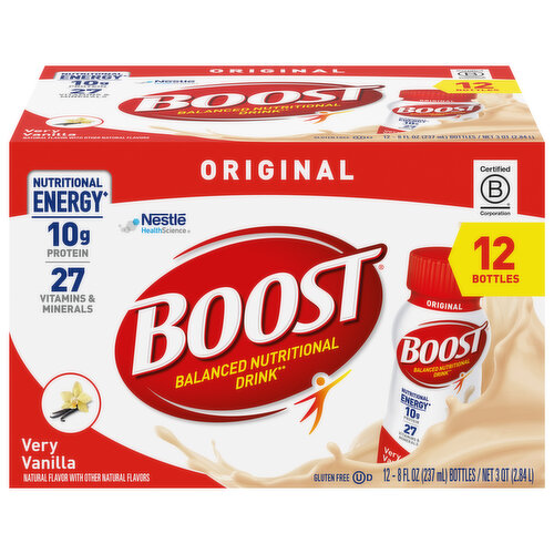 Boost Balanced Nutritional Drink, Original, Very Vanilla