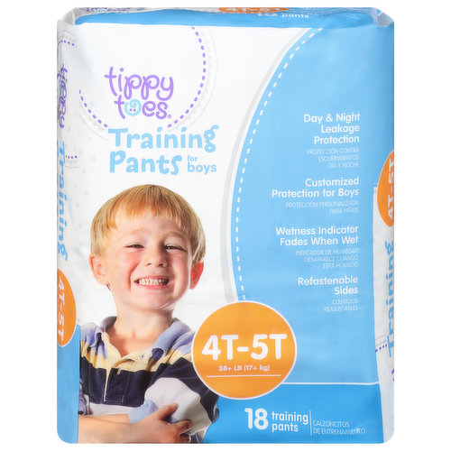 Tippy Toes Training Pants, for Boys, 4T-5T (38+ lb)