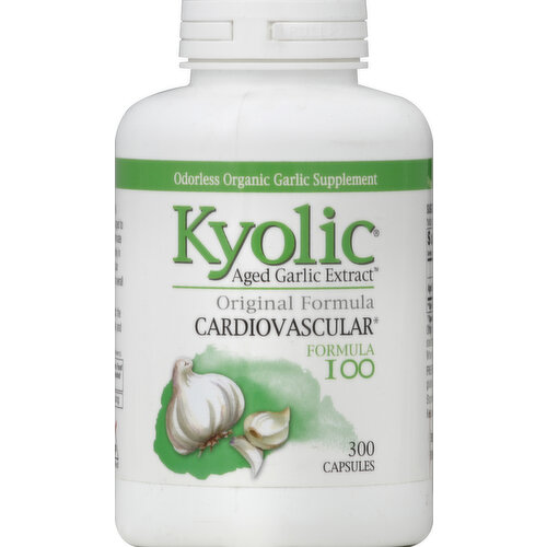 Kyolic Aged Garlic Extract, Cardiovascular, Formula 100, Capsules