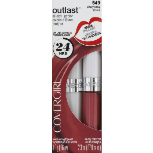 CoverGirl Lipcolor, Always Rosy 549