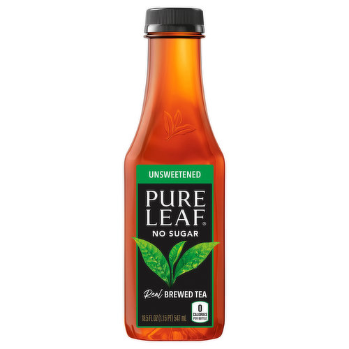 Congratulations! You just picked a real brewed iced tea, which means it's brewed from REAL tea leaves picked at their freshest, never from powder or concentrate (like some other iced teas). Plus, there is no sugar, so you get to enjoy the pure, delicious and refreshing taste of tea, brewed for you by Pure Leaf. To learn more about Pure Leaf go to www.pureleaf.com