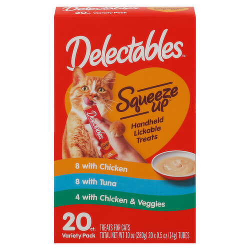 Delectables Treats for Cats, Variety Pack