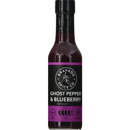 Bravado Spice Co. Hot Sauce, Ghost Pepper & Blueberry, Hot