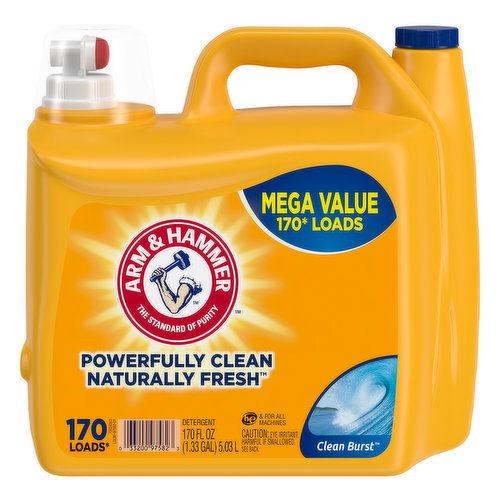 Arm & Hammer Detergent, Clean Burst, Mega Value