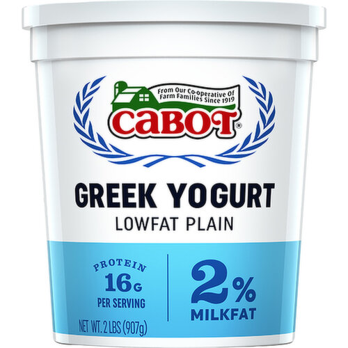 Cabot Lowfat Plain Greek Yogurt