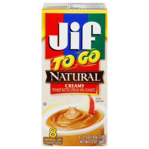 JIF NATURAL CREAMY PEANUT BUTTER SAUCE - US Foods CHEF'STORE