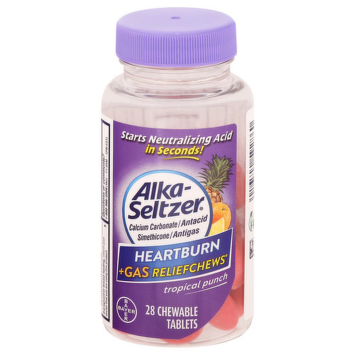 Alka-Seltzer Antacid, Tropical Punch, Chewable Tablets